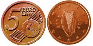 5 Eurocent Irlande (1922 - ) Cuivre/Acier 