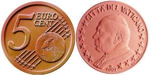 5 Eurocent Vatican (1926-) Cuivre/Acier John Paul II (1920 - 2005)