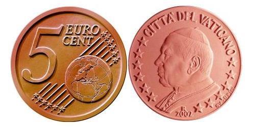 5 Eurocent Vatican (1926-) Cuivre/Acier John Paul II (1920 - 2005)