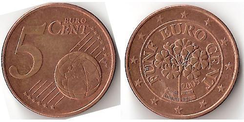 5 Eurocent Germania Rame/Acciaio 