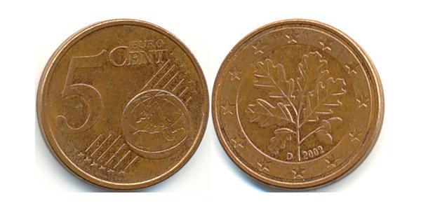 5 Eurocent Germania Rame/Acciaio 