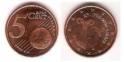 5 Eurocent Republic of Cyprus (1960 - ) Steel/Copper 