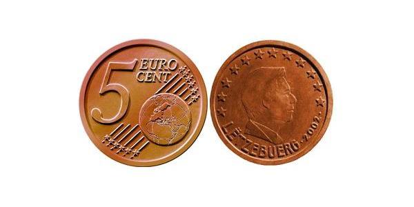 5 Eurocent 卢森堡 Steel/銅 