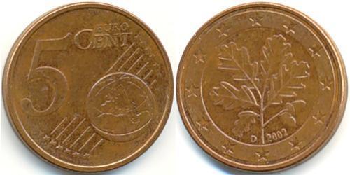 5 Eurocent 德国 Steel/銅 