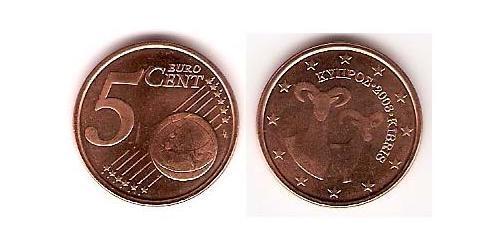 5 Eurocent 賽普勒斯 Steel/銅 