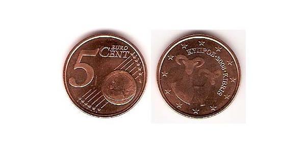 5 Eurocent 賽普勒斯 Steel/銅 