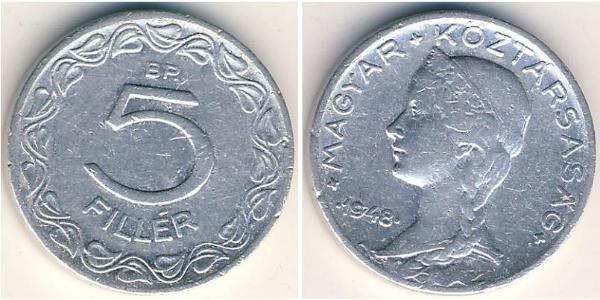 5 Filler Ungarn (1989 - ) Aluminium 