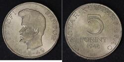 5 Forint Hongrie Argent 