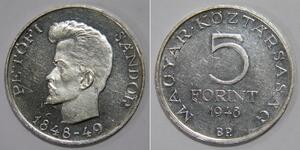 5 Forint Hungary Silver 