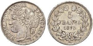 5 Franc Deuxième République (France) (1848-1852) Argent 