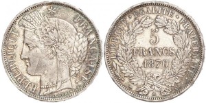 5 Franc Deuxième République (France) (1848-1852) Argent 