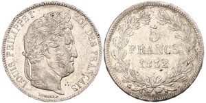 5 Franc France / Monarchie de Juillet (1830-1848) Argent Louis-Philippe I (1773 -1850)