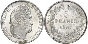 5 Franc France / Monarchie de Juillet (1830-1848) Argent Louis-Philippe I (1773 -1850)