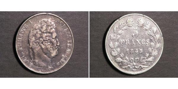 5 Franc France / Monarchie de Juillet (1830-1848) Argent Louis-Philippe I (1773 -1850)