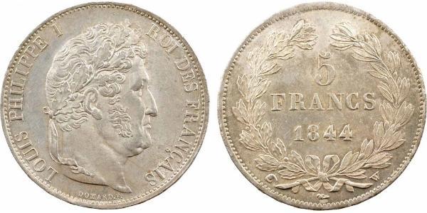 5 Franc France / Monarchie de Juillet (1830-1848) Argent Louis-Philippe I (1773 -1850)