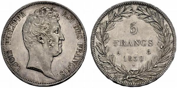 5 Franc France / Monarchie de Juillet (1830-1848) Argent Louis-Philippe I (1773 -1850)