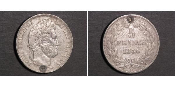 5 Franc France / Monarchie de Juillet (1830-1848) Argent Louis-Philippe I (1773 -1850)