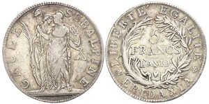 5 Franc Italian city-states Argent 