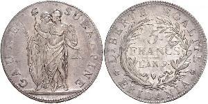 5 Franc Italian city-states Argent 