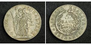 5 Franc Italian city-states Argent 