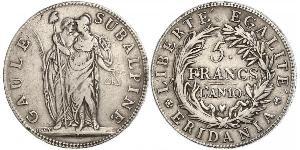 5 Franc Italian city-states Argent 