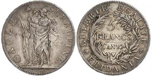 5 Franc Italian city-states Argent 