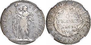 5 Franc Italian city-states Argent 