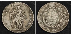 5 Franc Italian city-states Argent 