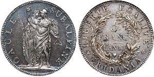 5 Franc Italian city-states Argent 