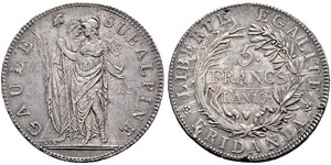 5 Franc Italian city-states Argent 