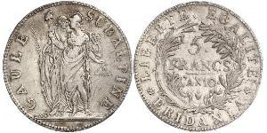 5 Franc Italian city-states Argent 