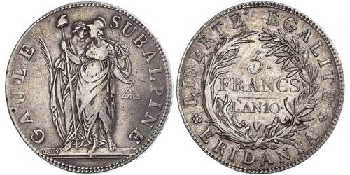 5 Franc Italian city-states Argent 