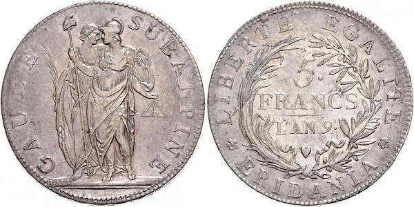 5 Franc Italian city-states Argent 