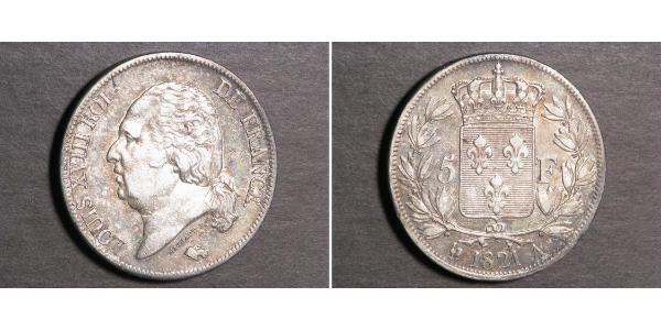 5 Franc Kingdom of France (1815-1830) Argent 