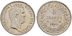 5 Franc Monarchie de Juillet (1830-1848) Argent Louis-Philippe I (1773 -1850)