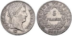 5 Franc Premier Empire (1804-1814) Argent Napoléon Ier(1769 - 1821)