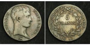 5 Franc Premier Empire (1804-1814) Argent Napoléon Ier(1769 - 1821)