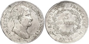 5 Franc Premier Empire (1804-1814) Argent Napoléon Ier(1769 - 1821)