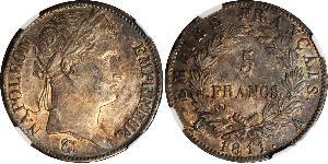 5 Franc Premier Empire (1804-1814) Argent Napoléon Ier(1769 - 1821)