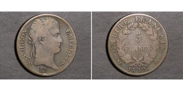 5 Franc Premier Empire (1804-1814) Argent Napoléon Ier(1769 - 1821)