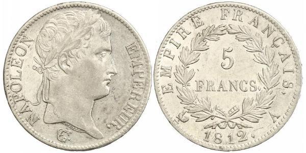 5 Franc Premier Empire (1804-1814) Argent Napoléon Ier(1769 - 1821)