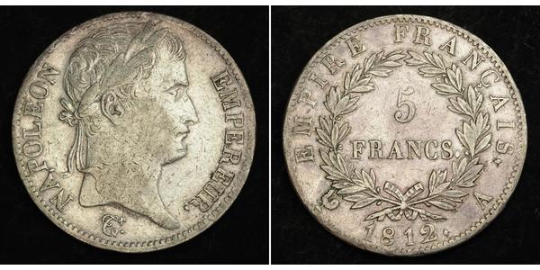 5 Franc Premier Empire (1804-1814) Argent Napoléon Ier(1769 - 1821)