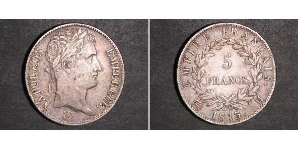 5 Franc Premier Empire (1804-1814) Argent Napoléon Ier(1769 - 1821)