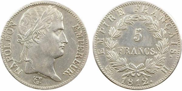 5 Franc Premier Empire (1804-1814) Argent Napoléon Ier(1769 - 1821)