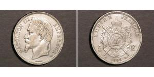 5 Franc Second Empire (1852-1870) Argent Napoleon III (1808-1873)