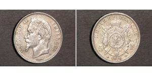 5 Franc Second Empire (1852-1870) Argent Napoleon III (1808-1873)