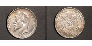 5 Franc Second Empire (1852-1870) Argent Napoleon III (1808-1873)