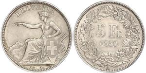 5 Franc Suisse Argent 