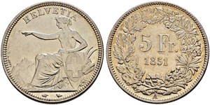 5 Franc Suisse Argent 