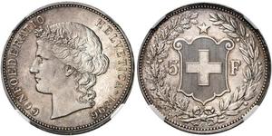 5 Franc Suisse Argent 